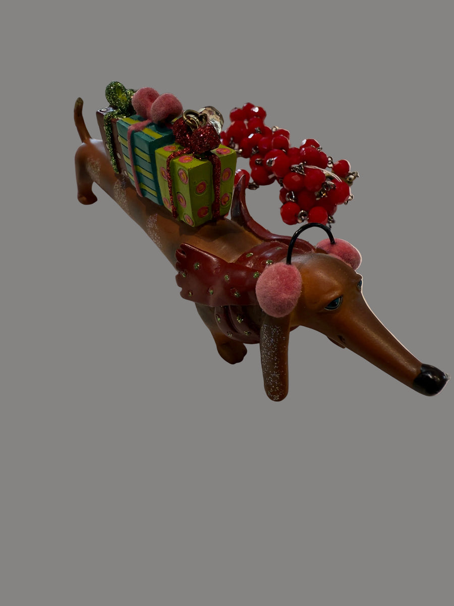 Dachshund Presents Necklace by Gina Robin Boutique