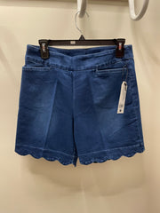 Denim Scallop Shorts by Lulu-B