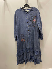 Peacock Meadow Duster Dress by Paper Lace Robin Boutique