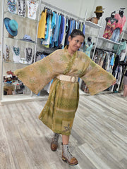Silk Dreamweaver Kimono #200 by Kantha Bae