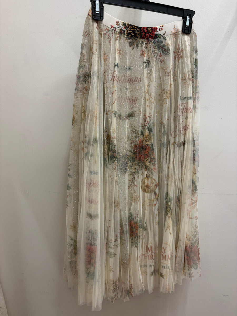 Sparkle Mesh Tulle Maxi Skirt in Joyful by Origami