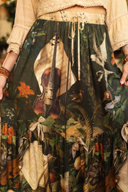 Additional view of Labour of Love Maxi Length Atelier Skirt with florals & violin from Robin Boutique.
