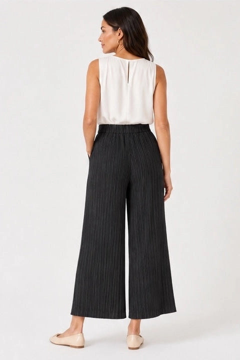 Pleated Pocket Pants with Overlay by EllyNDale