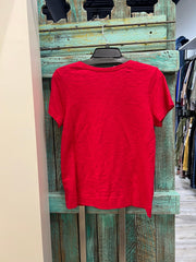 Solid Short Sleeve V-Neck Tee by Escape