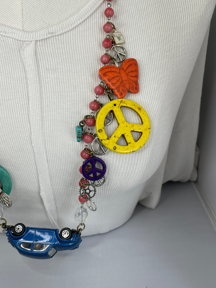Blue Punch Buggy Necklace by Gina