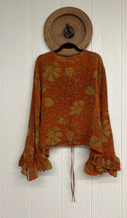 Bell Sleeve Butterfly Top #45 by Kantha Bae