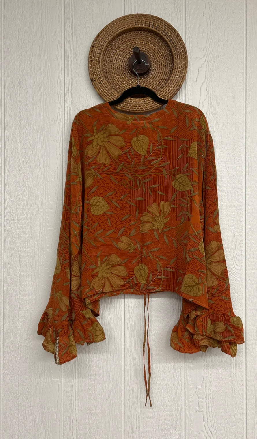 Bell Sleeve Butterfly Top #45 by Kantha Bae