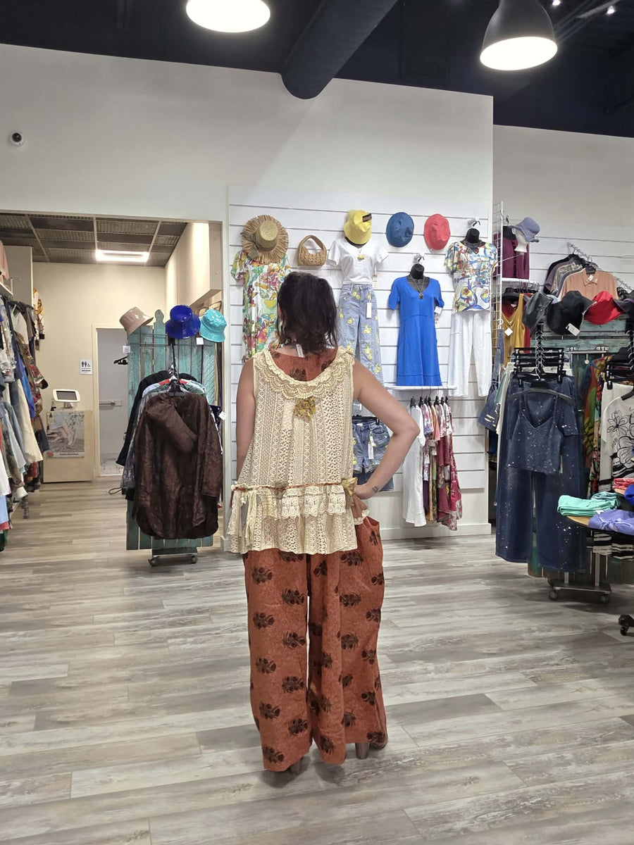 Duality Sari Harmony Wide Leg Jumpsuit #1042 by Kantha Bae