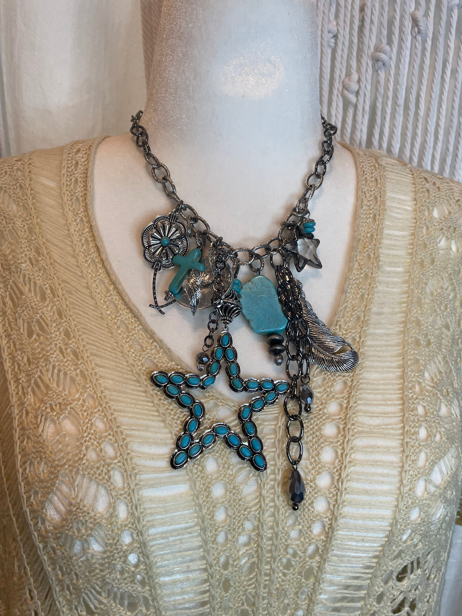Boho Star Chunky Necklace