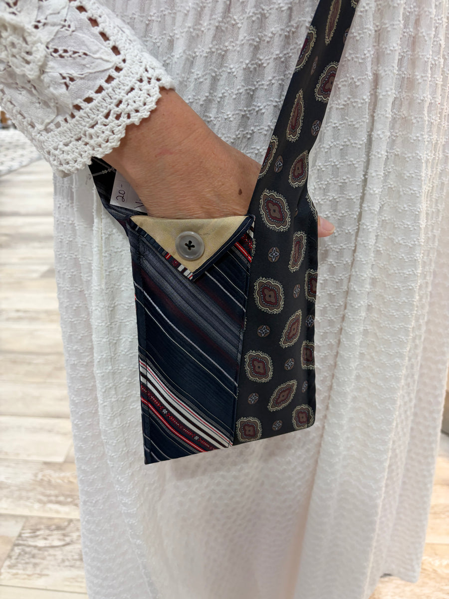 Vintage Tie Crossbody Bag #12