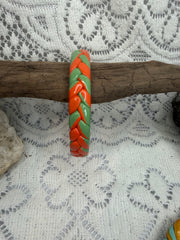 Painted Shellac Braided Bracelet