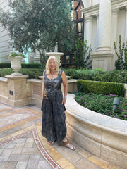 IPNG Design Loose Pants Jumpsuit in Illusion Denim Milk