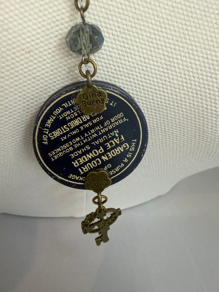 Face Powder Tin Necklace by Gina