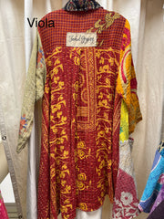 Kantha Sunrise Button Tunic "Viola" by Jaded Gypsy