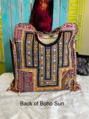 Upcycled Embroidered Market Braided Tote by Kantha Bae - Robin Boutique-Boutique 