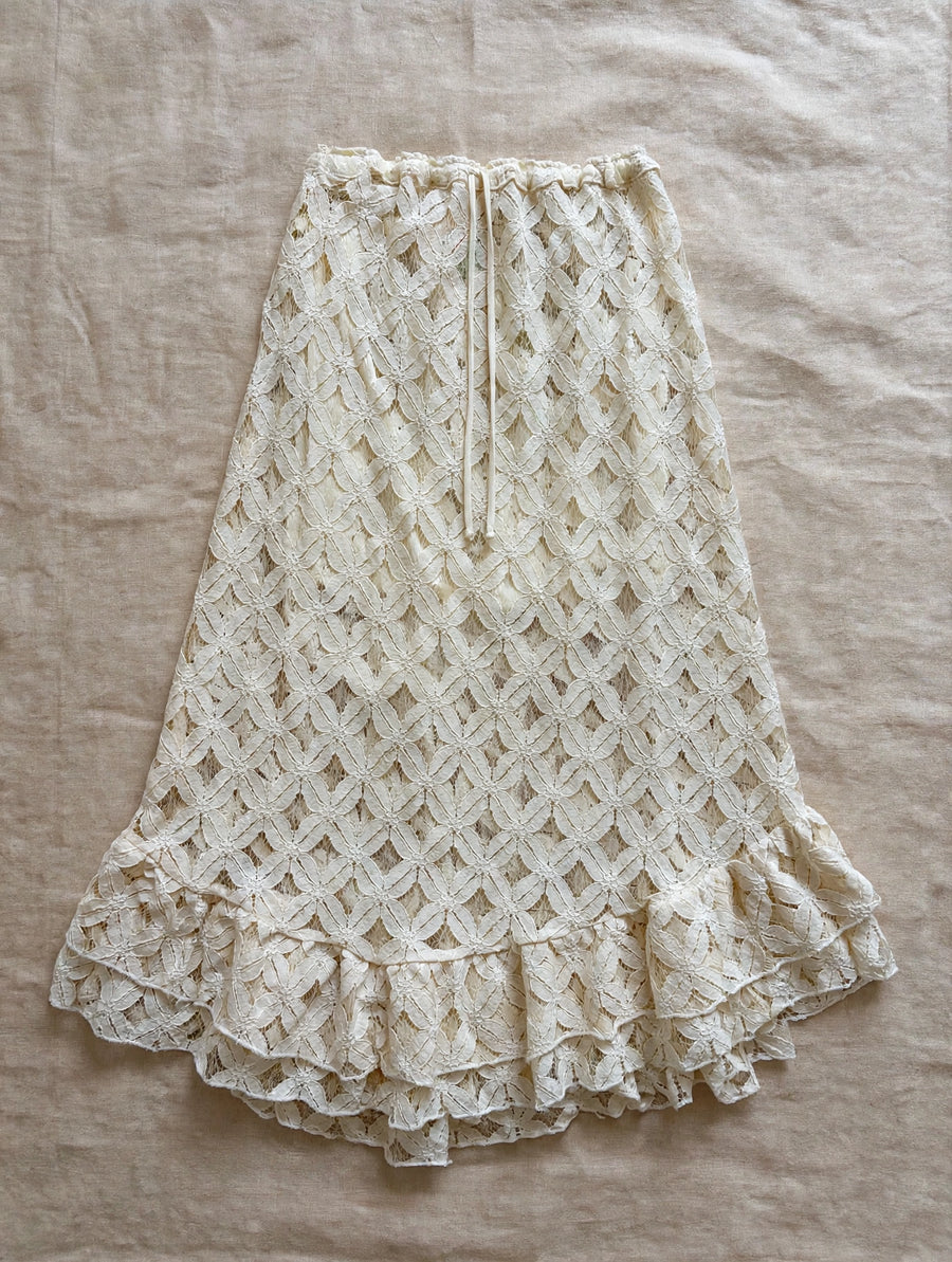 Wild Rose Crochet Skirt by Kantha Bae