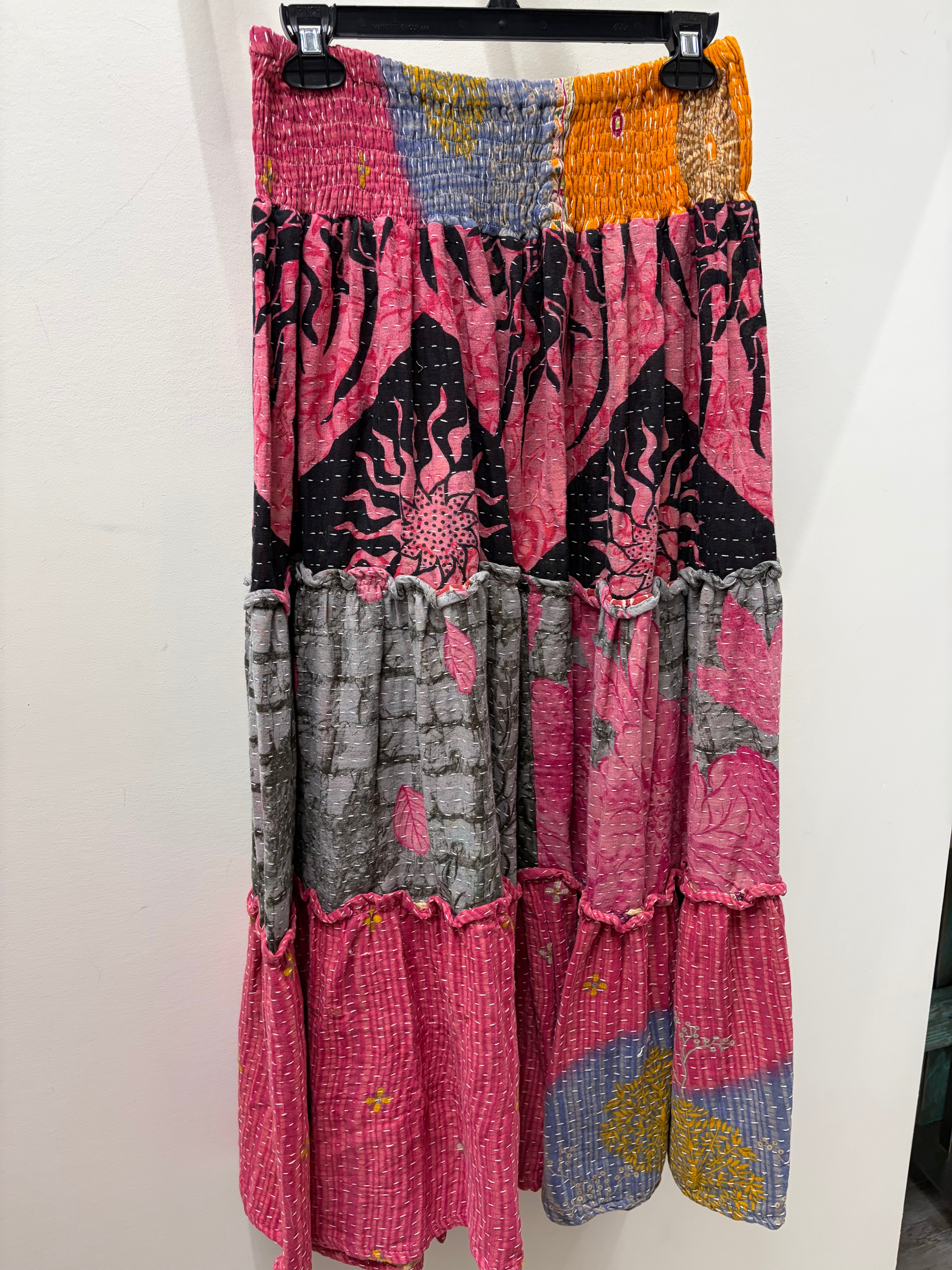 Pareo Kantha Monarch Maxi Skirt #181 by Kantha Bae