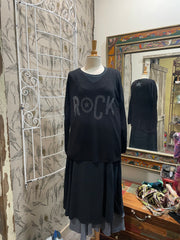 Sequin Rock Sweater by Venti6 12209 - Robin Boutique-Boutique 