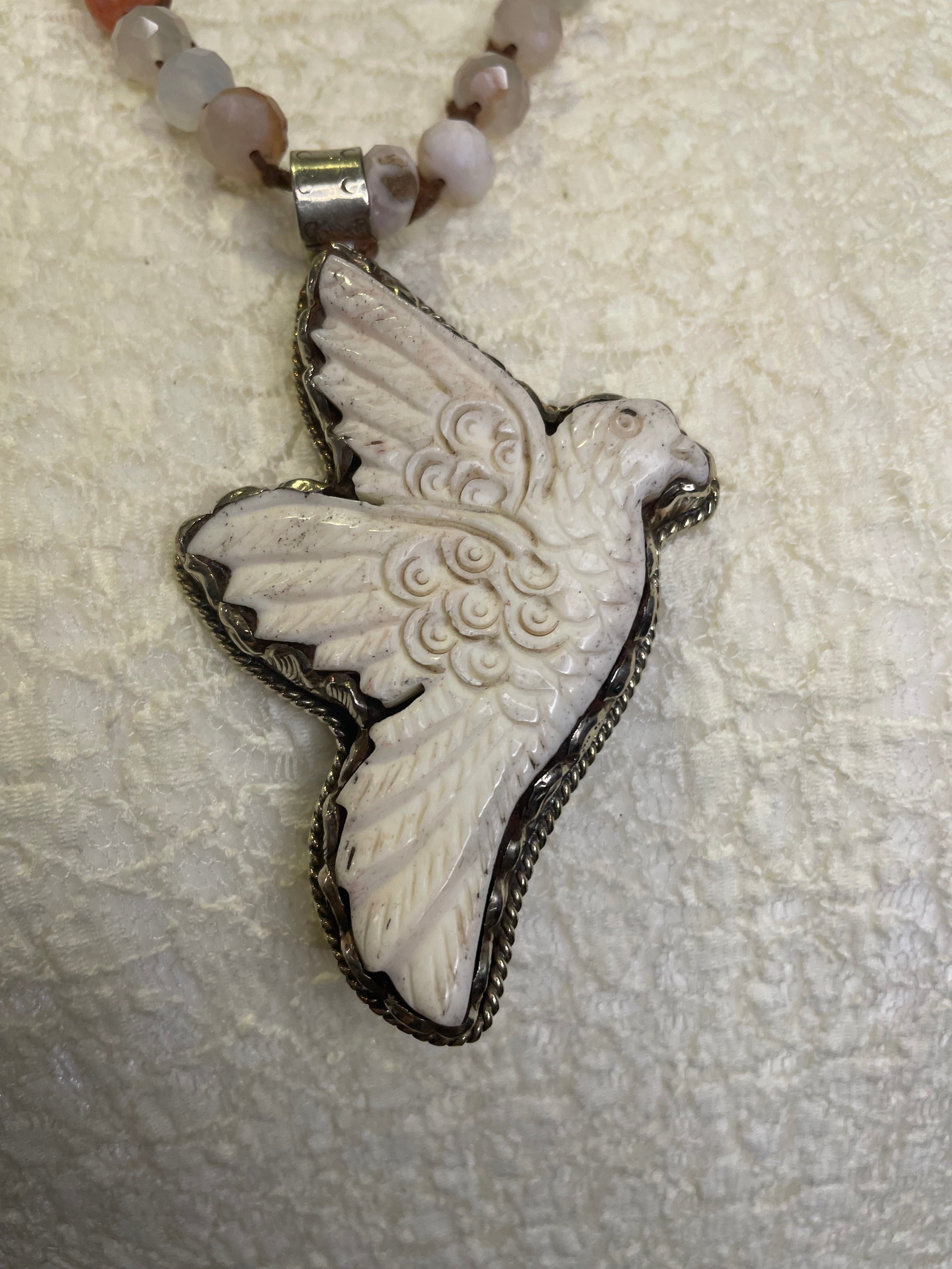 Flying Dove Necklace by Tara Gasparian