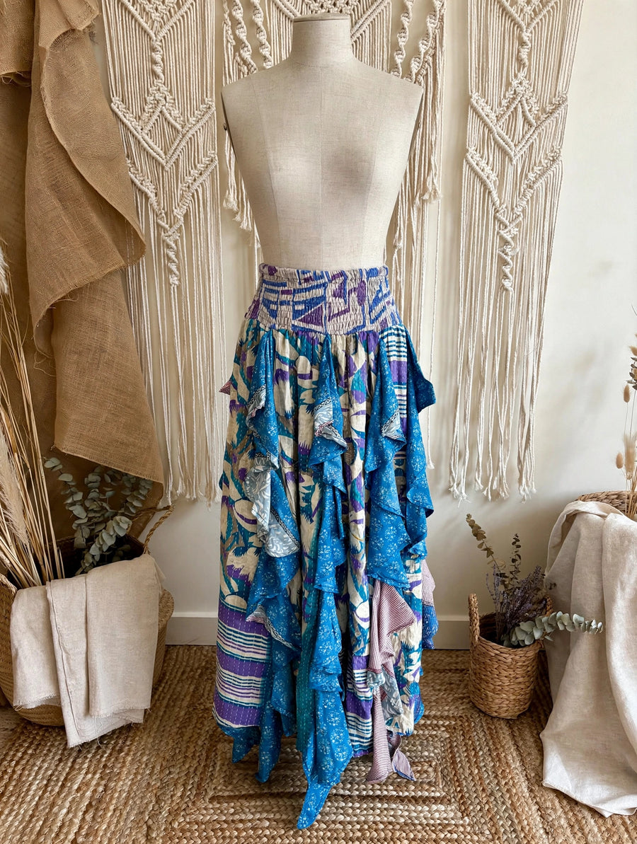 Pareo Kantha Willow Maxi Skirt #121 by Kantha Bae