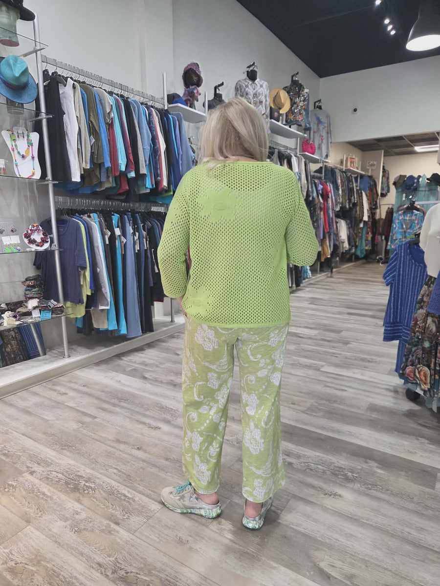 Floral Crochet Pullover by Escape