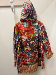 Street Art Reversible Rain Coat