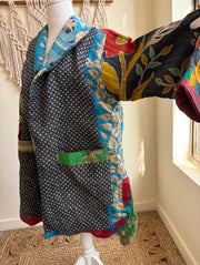 Fine Kantha Drifter Coat #036 by Kantha Bae