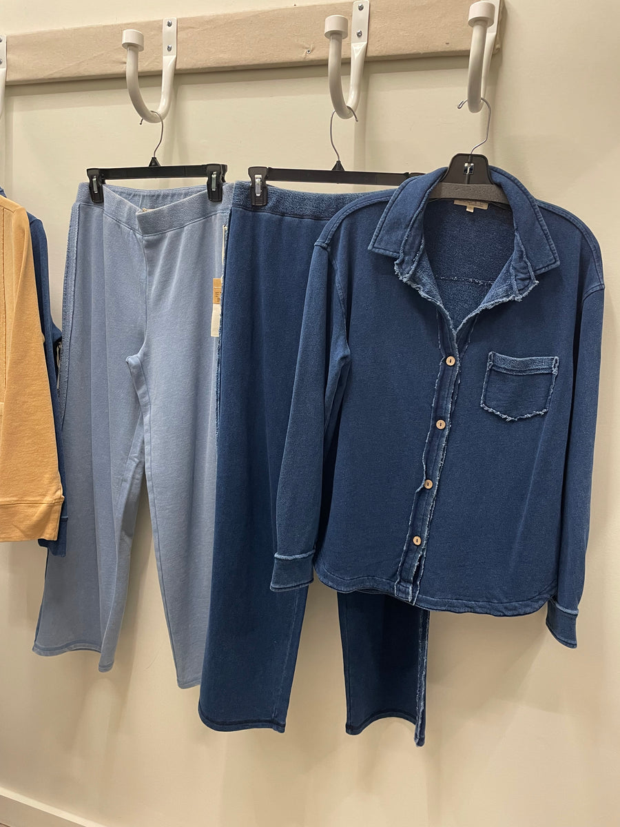 Color Wash Anywhere Shacket by Escape