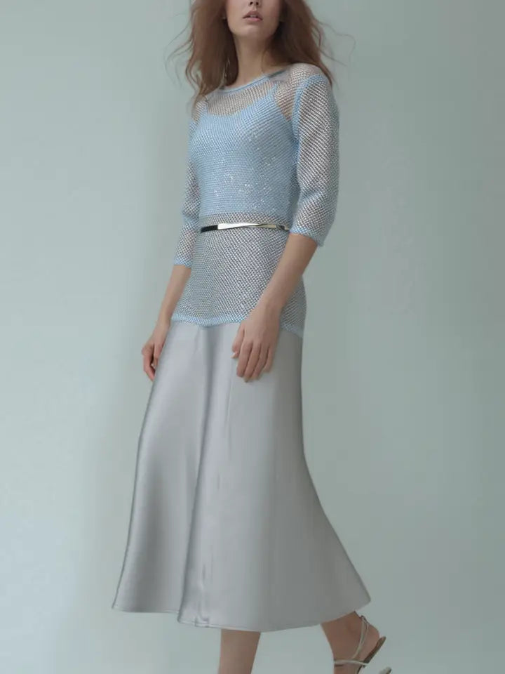 Diamond Mesh Top with Matching Cami by EllyNDale Robin Boutiqe