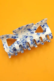 VINTAGE TOILE PATTERN PORCELAIN HAIR CLAW CLIP Robin Boutique
