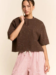 Star Print Relaxed Tee by Davi & Dani