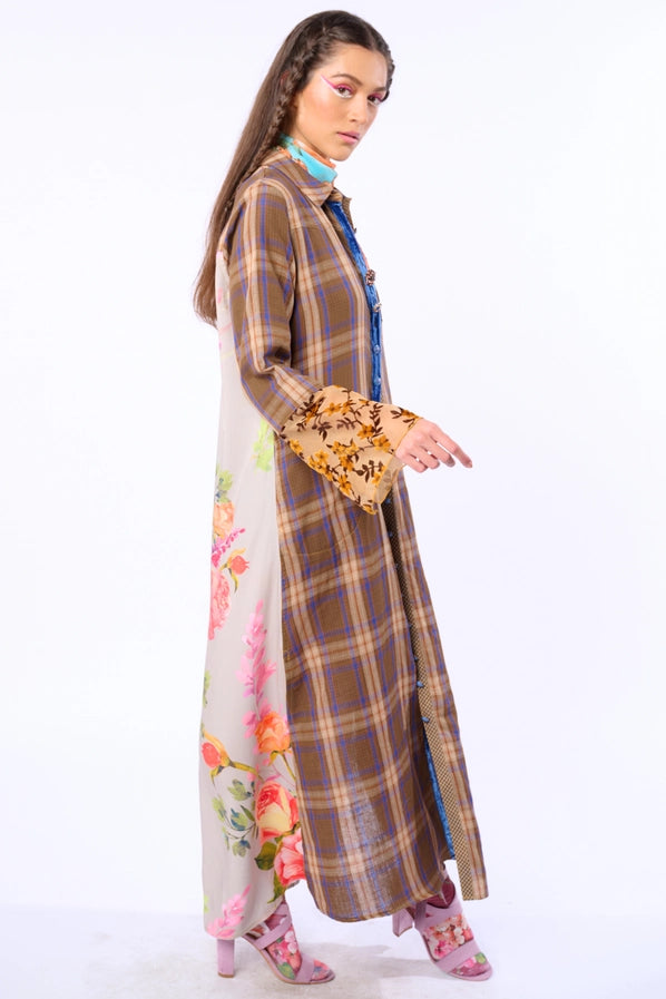 Anna Button Shirt Dress/Duster by Aratta