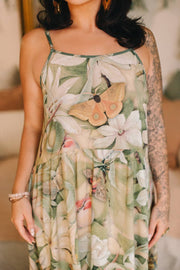 Additional view of Fleur De Soleil Bohéme Long Maxi Slip Dress with Florals from Robin Boutique.