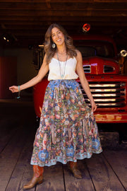 Love Language Atelier Skirt with Floral Print from Robin Boutique.