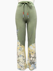 Zen Pant in Chrysanthemum Print by Paparazzi Robin Boutique