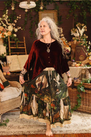 Additional view of Labour of Love Maxi Length Atelier Skirt with florals & violin from Robin Boutique.