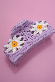 JUMBO HANDMADE CROCHET FLORAL HAIR CLAW CLIPS Robin Boutique