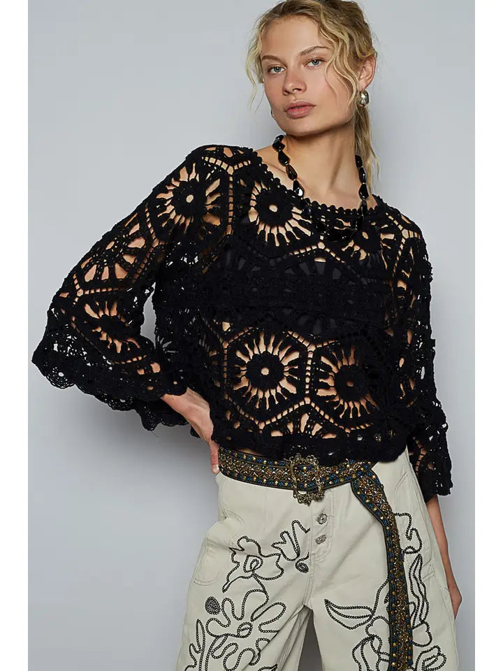 Crochet Crop Sweater