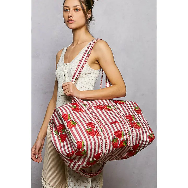 Front Pocket Quilted Adjustable Strap Bag by POL