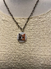 Vintage Cat Cameo Necklace by Gina