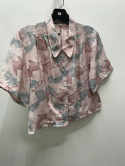 Reworked Flowy Crop Button Down #108