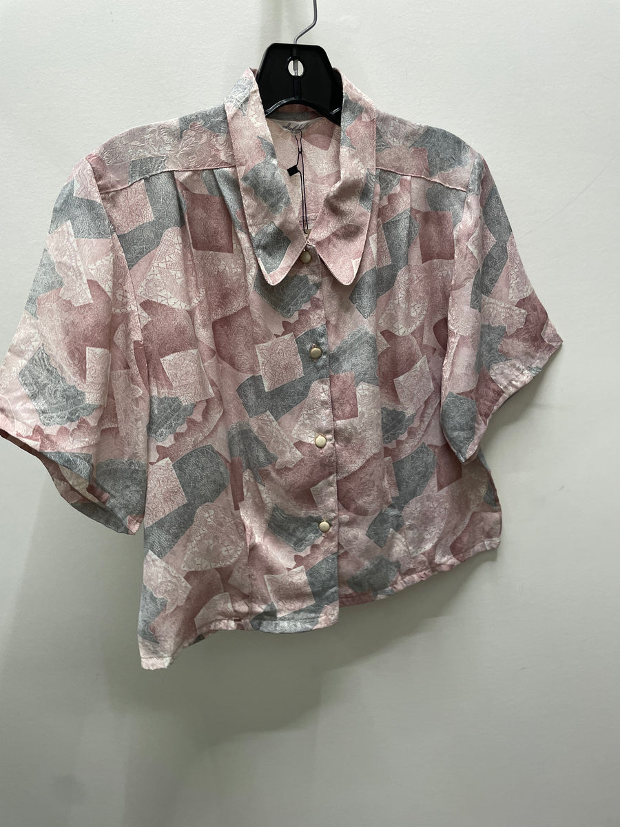 Reworked Flowy Crop Button Down #108