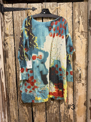 Long Sleeve Abstract Pullover Sweater