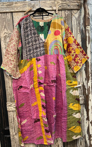 Kantha Sunrise Dress "Cosmo" by Jaded Gypsy