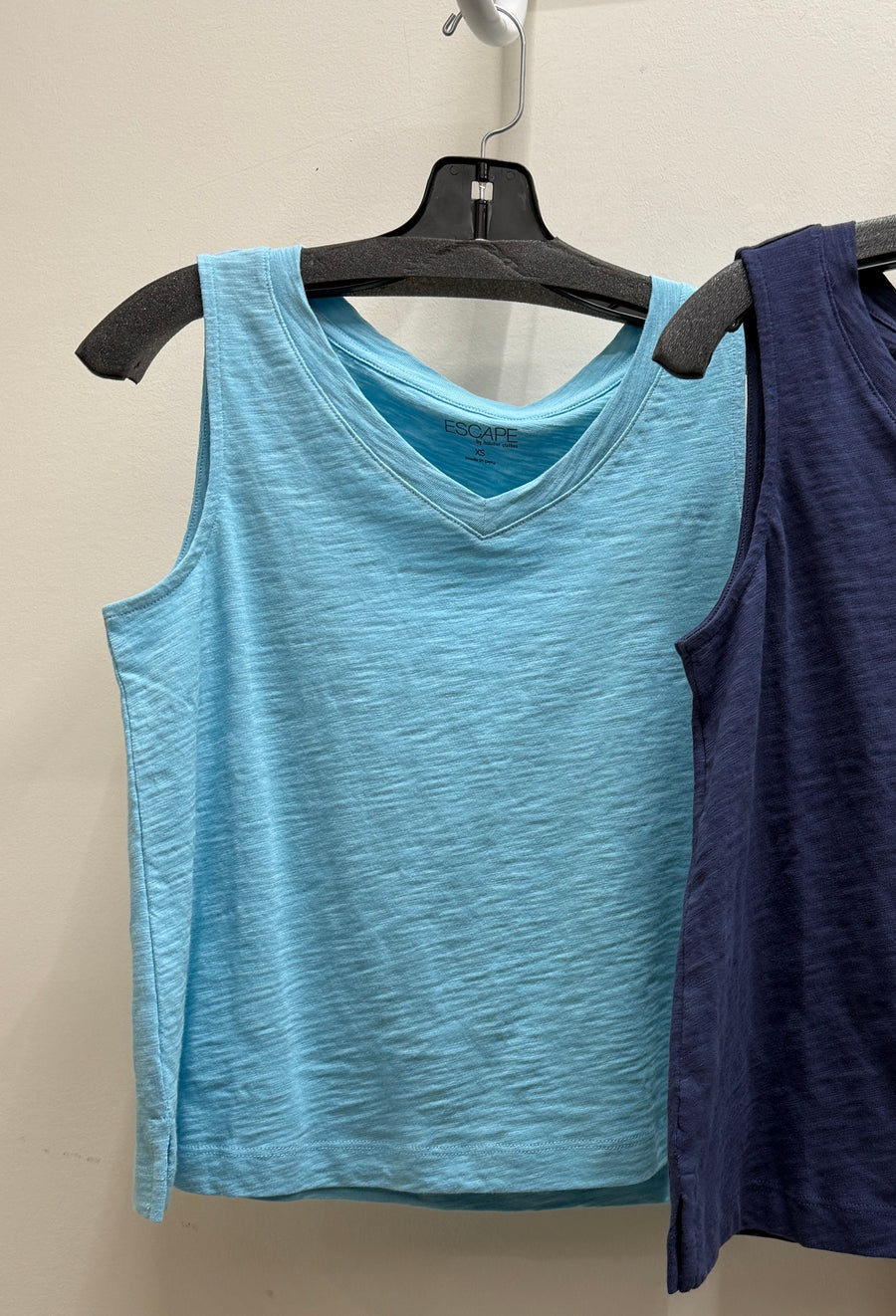 V-Neck Slub Cotton Tank by Escape