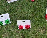Christmas Bow Earrings - Robin Boutique-Boutique 