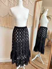 Wild Rose Crochet Skirt by Kantha Bae