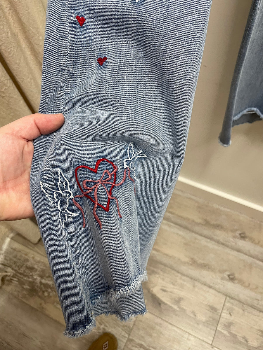 Eva Love Letters Jean by Driftwood Robin Boutique
