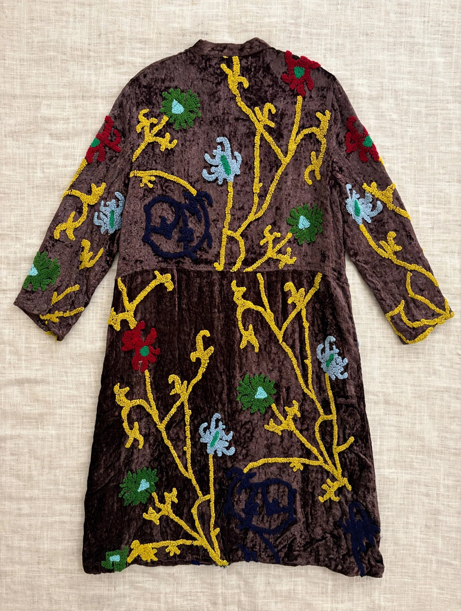 Velvet Garden Embroidered Coat by Paper Lace