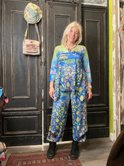 Wide Leg Pant in Family Memories Print by Inoah